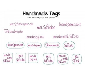 Stickserie - 95 Handmade Tags Labels